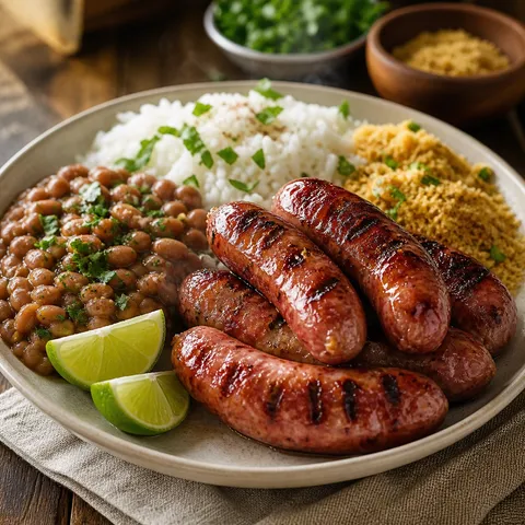 Linguiça Toscana na Brasa (Grilled Brazilian Pork Sausage) — Brazilian recipe