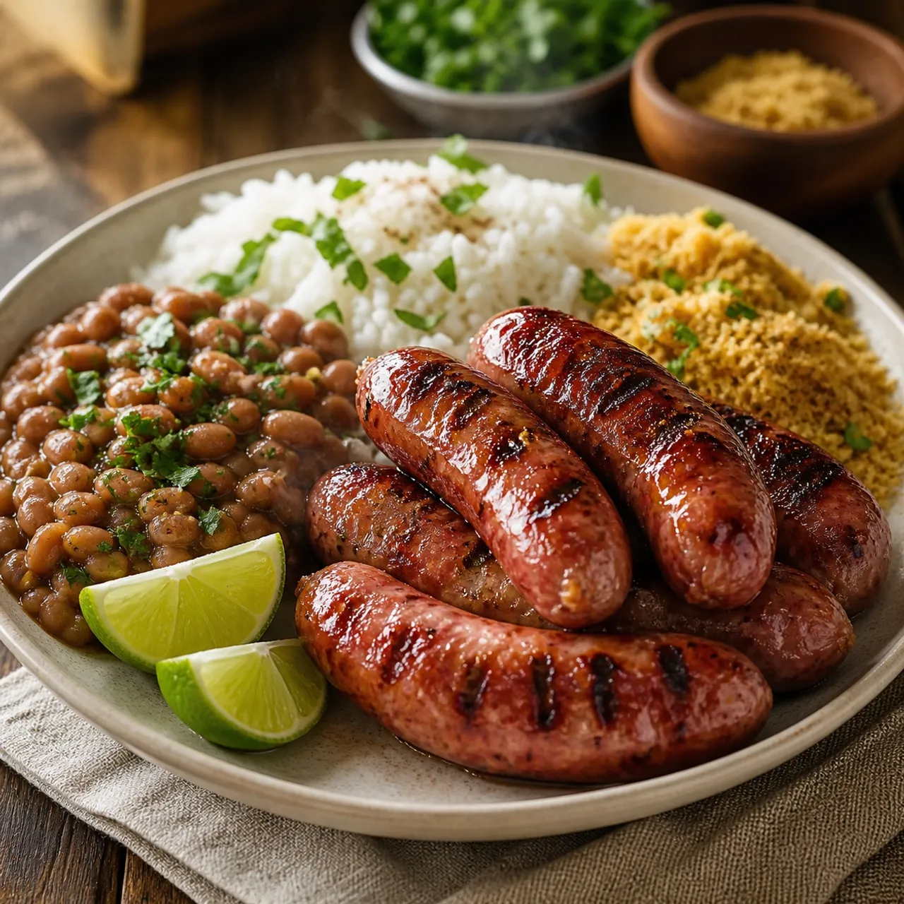 Linguiça Toscana na Brasa (Grilled Brazilian Pork Sausage) — Brazilian recipe