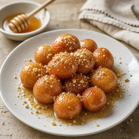 Loukoumades (Greek Honey Doughnuts) — Greek recipe