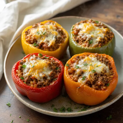 Low-Carb Stuffed Bell Peppers — Keto recipe