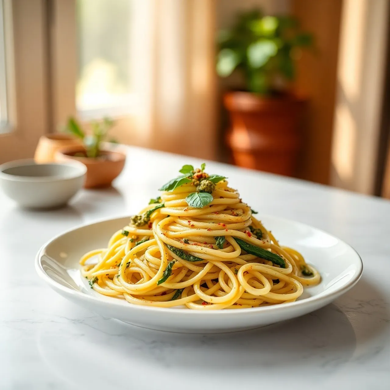 Low-Carb Zucchini Noodles with Pesto — Keto recipe