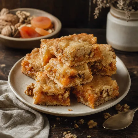 Luscious Apricot Squares — Desserts recipe