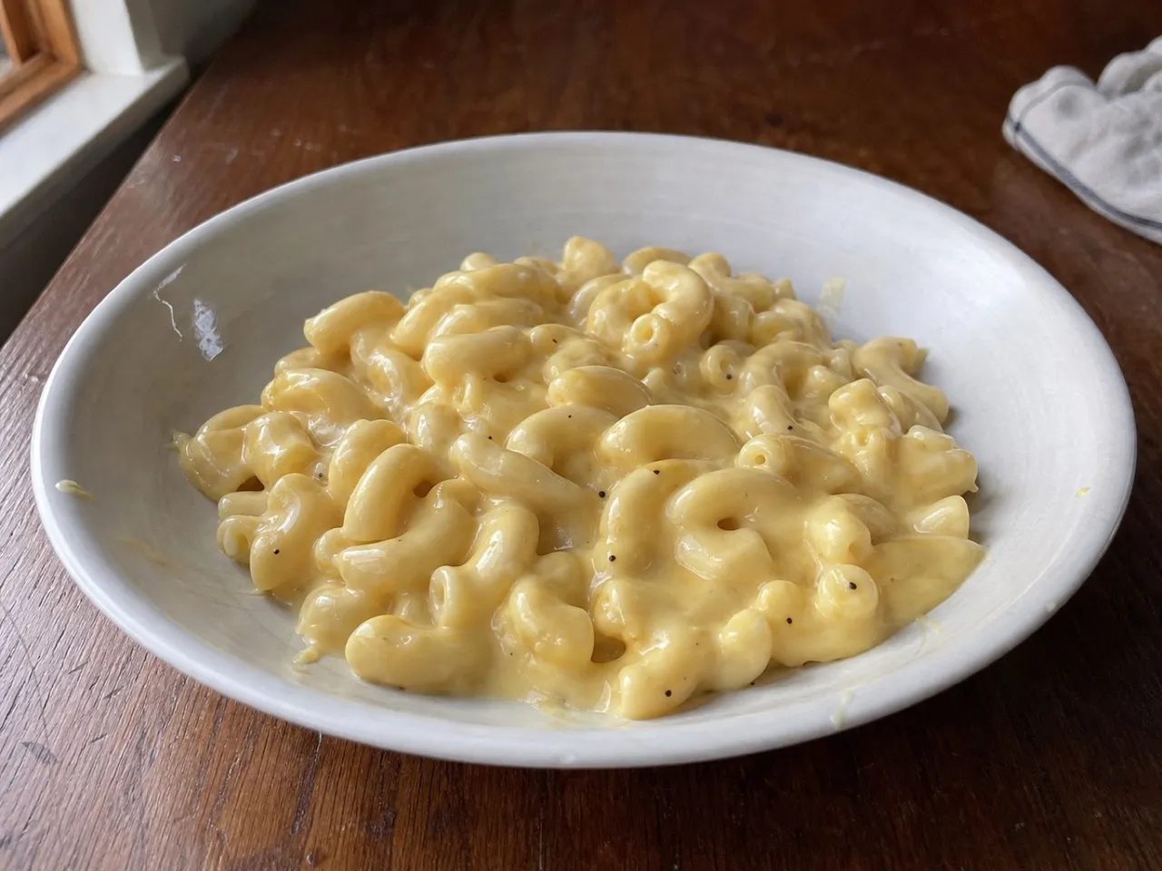 Macaroni and Cheese — served