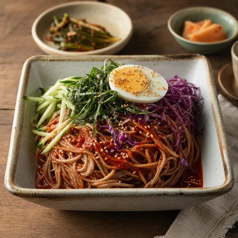 Makguksu (Buckwheat Noodle Salad) — Korean recipe