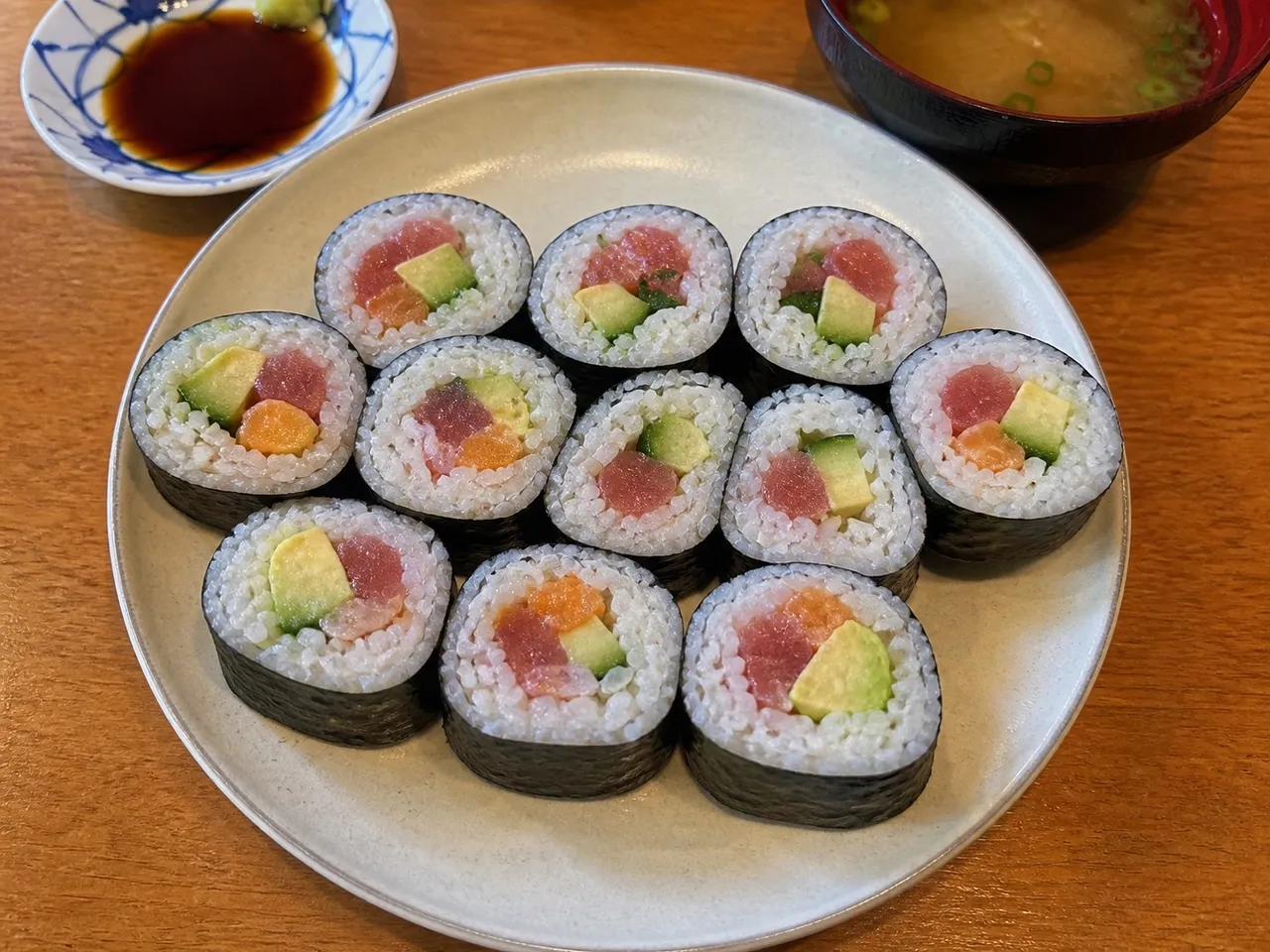 Maki Sushi (Rolls) — served