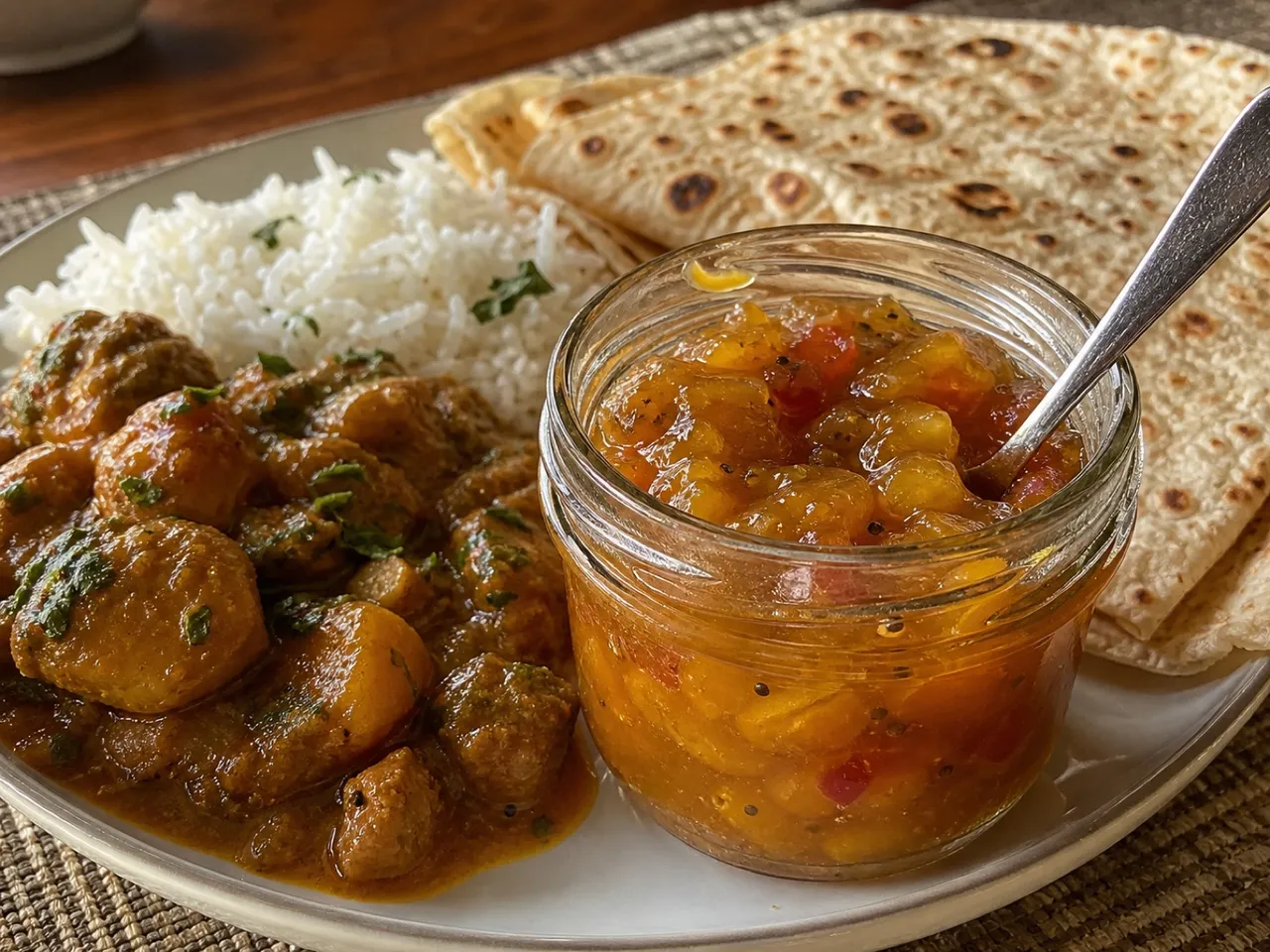 Mango Chutney — served