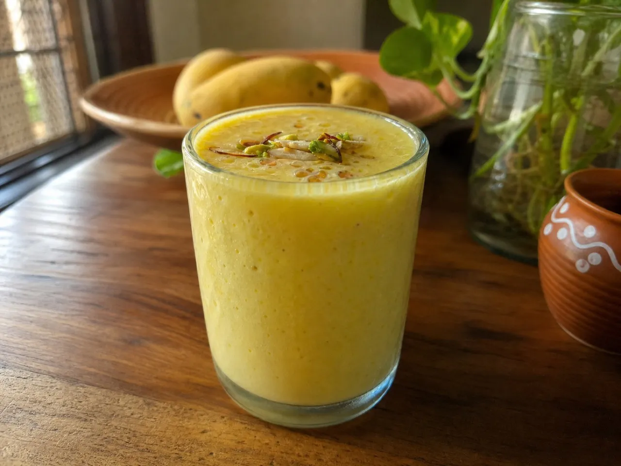 Mango Lassi — served