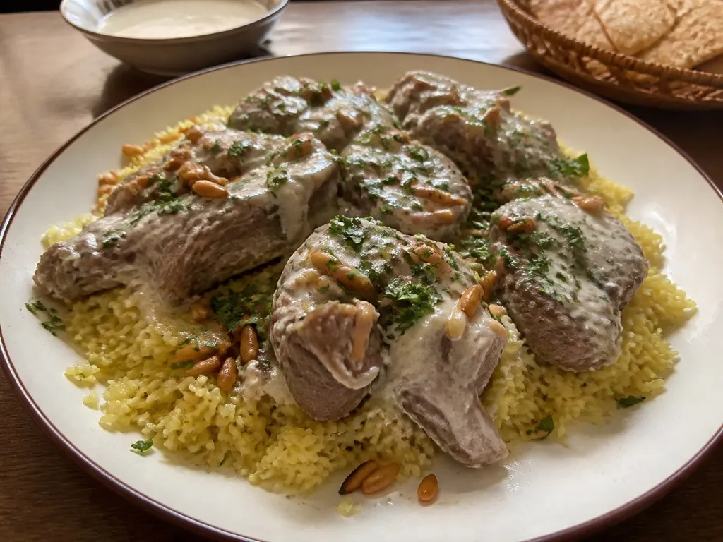 Mansaf — plated and served
