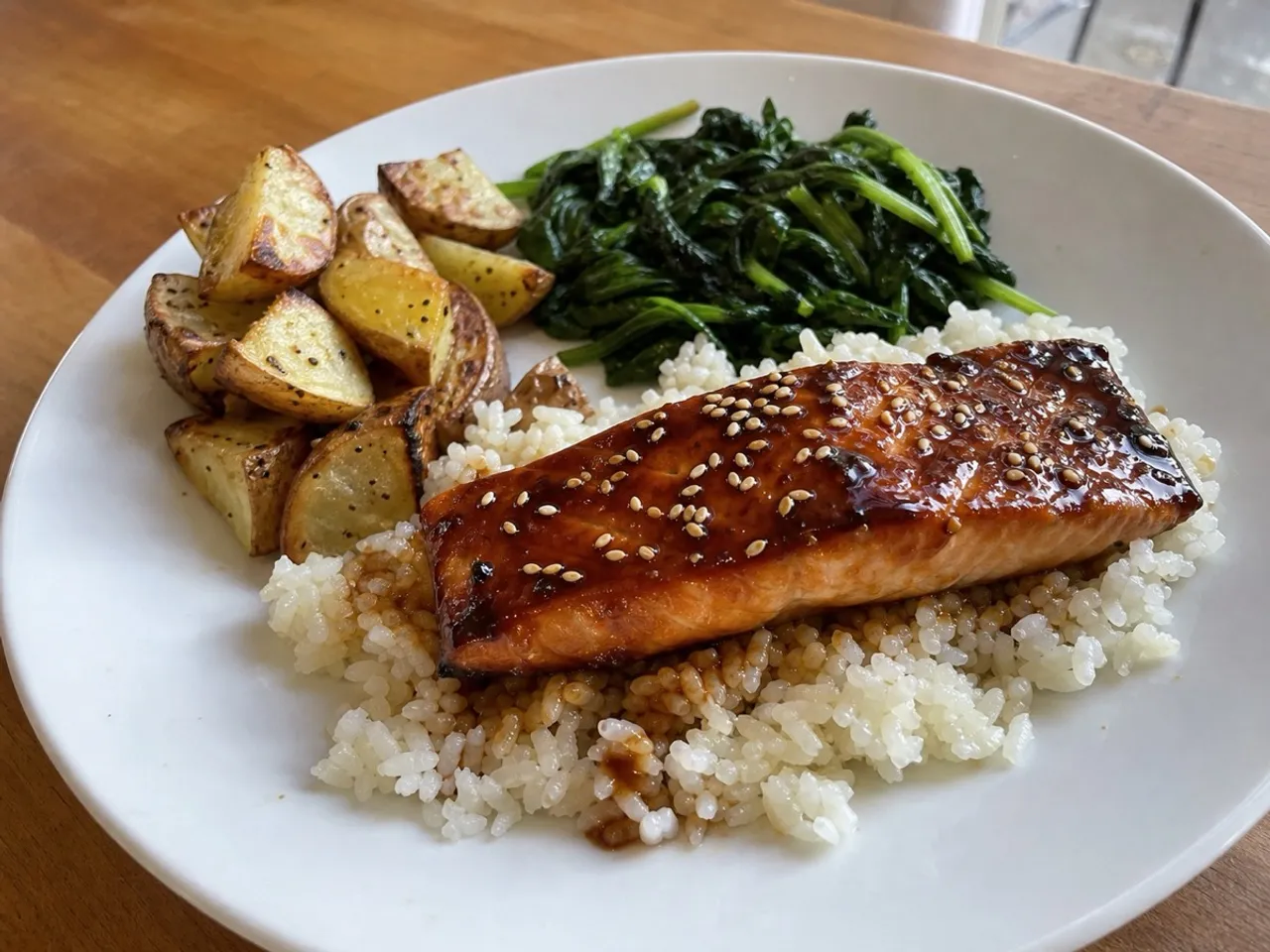 Maple Salmon — served