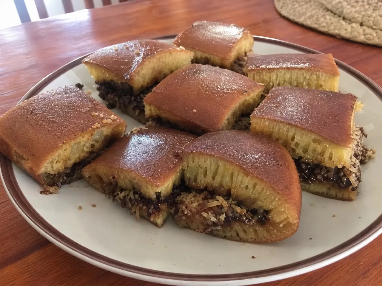 Martabak Manis — served