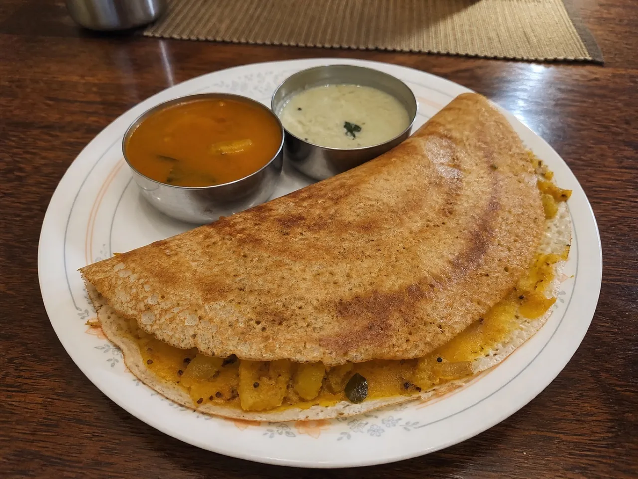 Masala Dosa — served