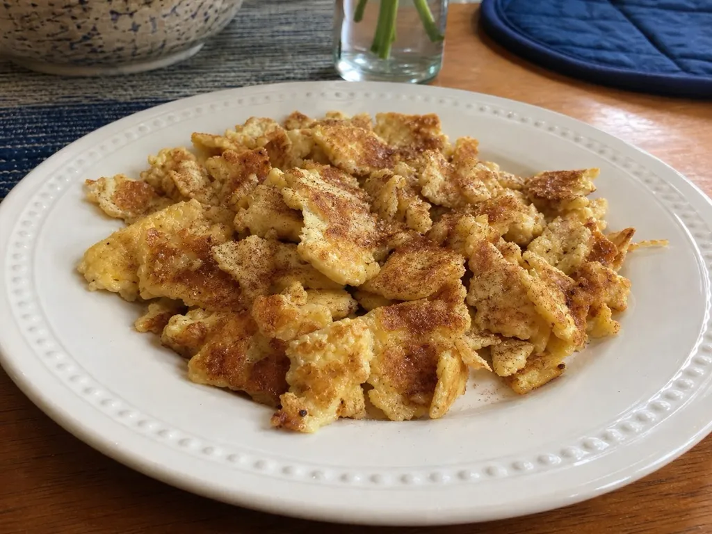 Matzo Brei — plated and served