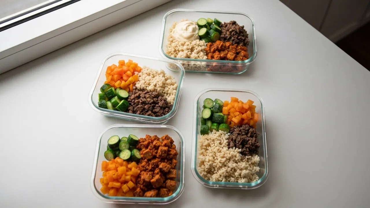 A spread of Meal Prep dishes