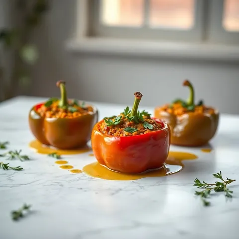 Mediterranean Stuffed Bell Peppers