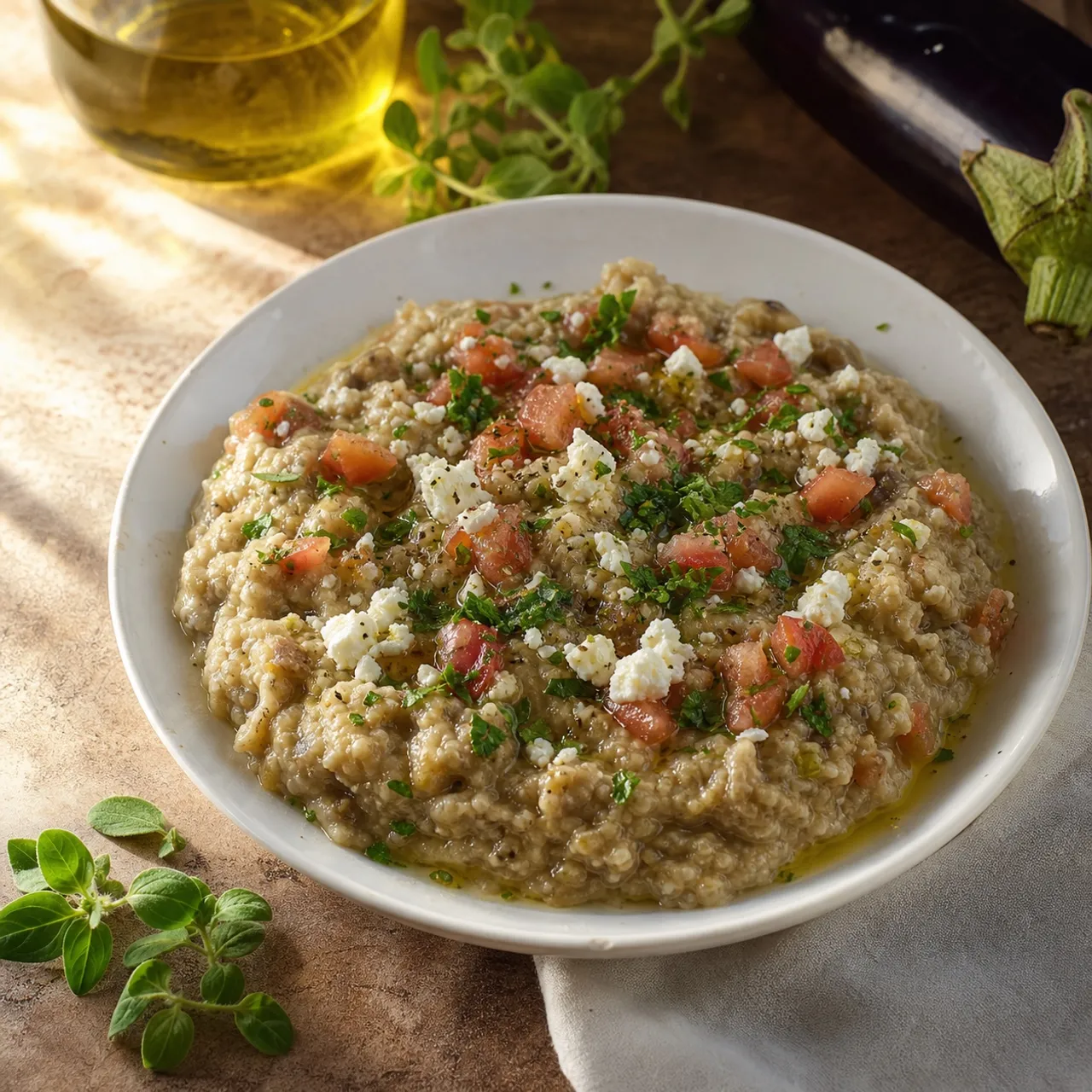 Melitzanosalata (Roasted Eggplant Dip) — Greek recipe