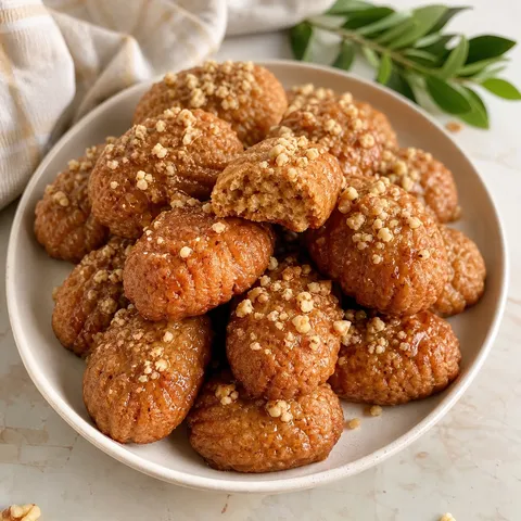 Melomakarona (Honey-Dipped Spiced Cookies) — Greek recipe