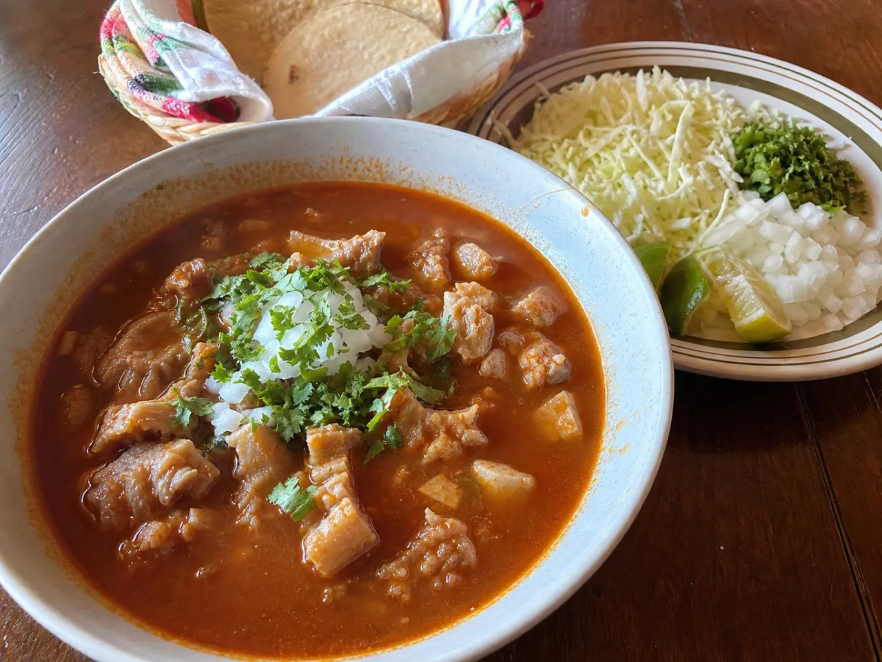 Menudo — served