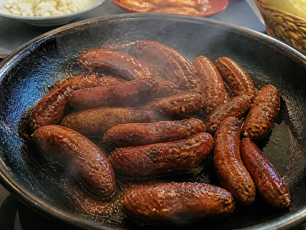 Merguez — plated and served