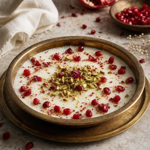 Mhalabia (Rosewater Milk Pudding) — Middle Eastern recipe