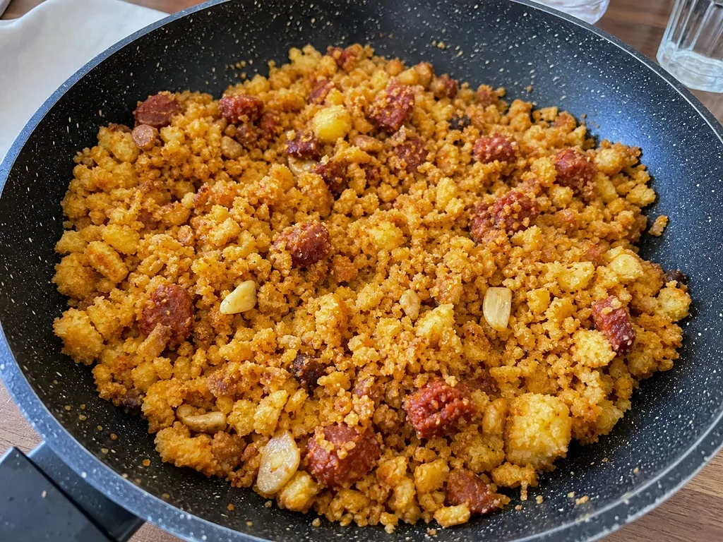 Migas — plated and served