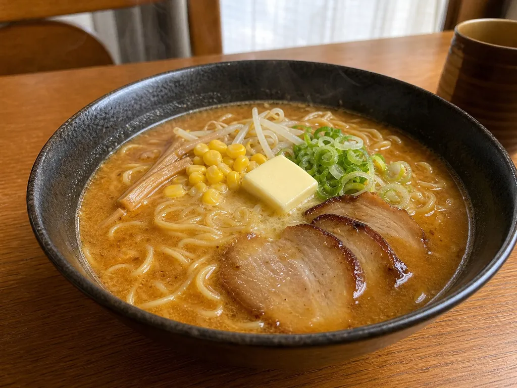 Miso Ramen — plated and served