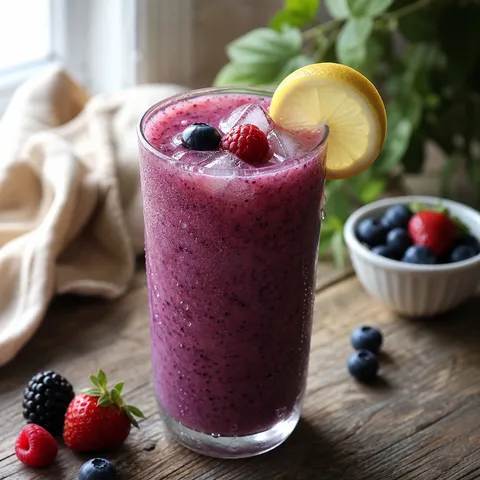 Mixed Berry Protein Smoothie — Beverages recipe