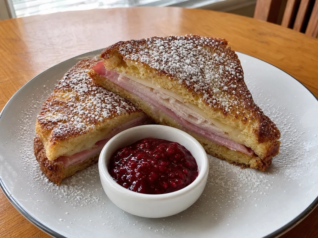 Monte Cristo — plated and served