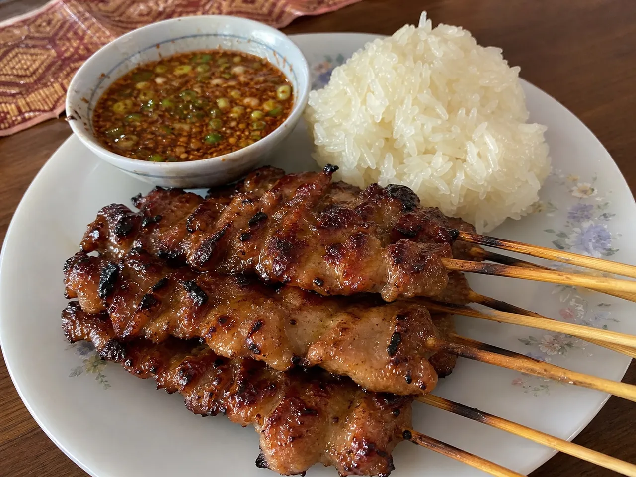Moo Ping — served