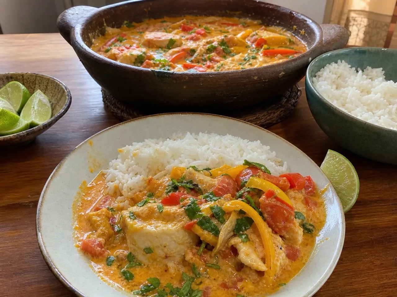 Moqueca — served