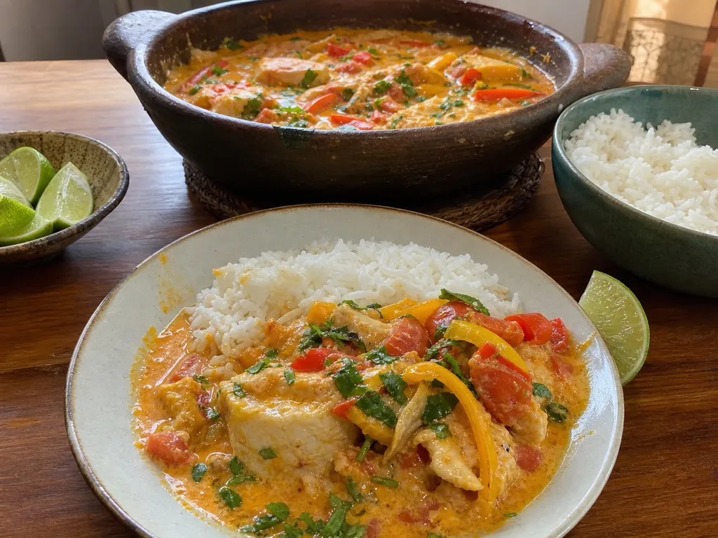 Moqueca — plated and served