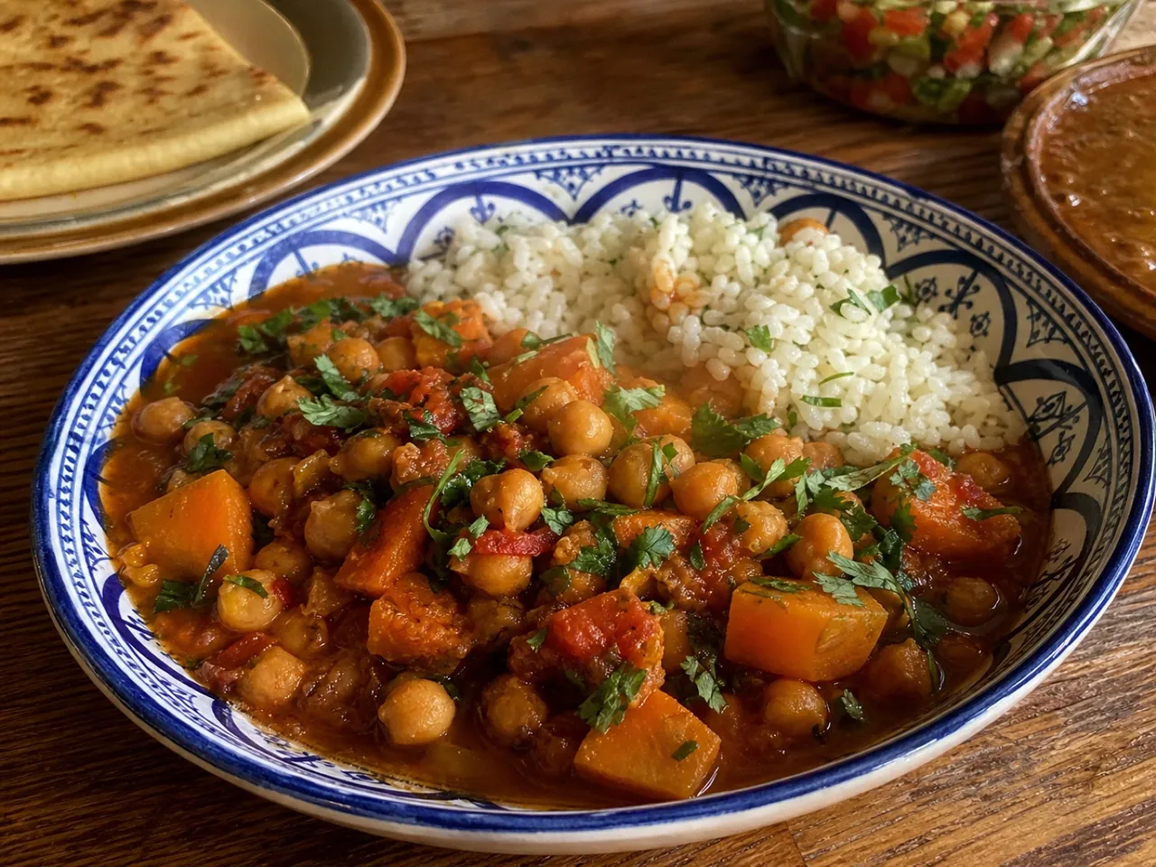 Moroccan Chickpea Stew — served