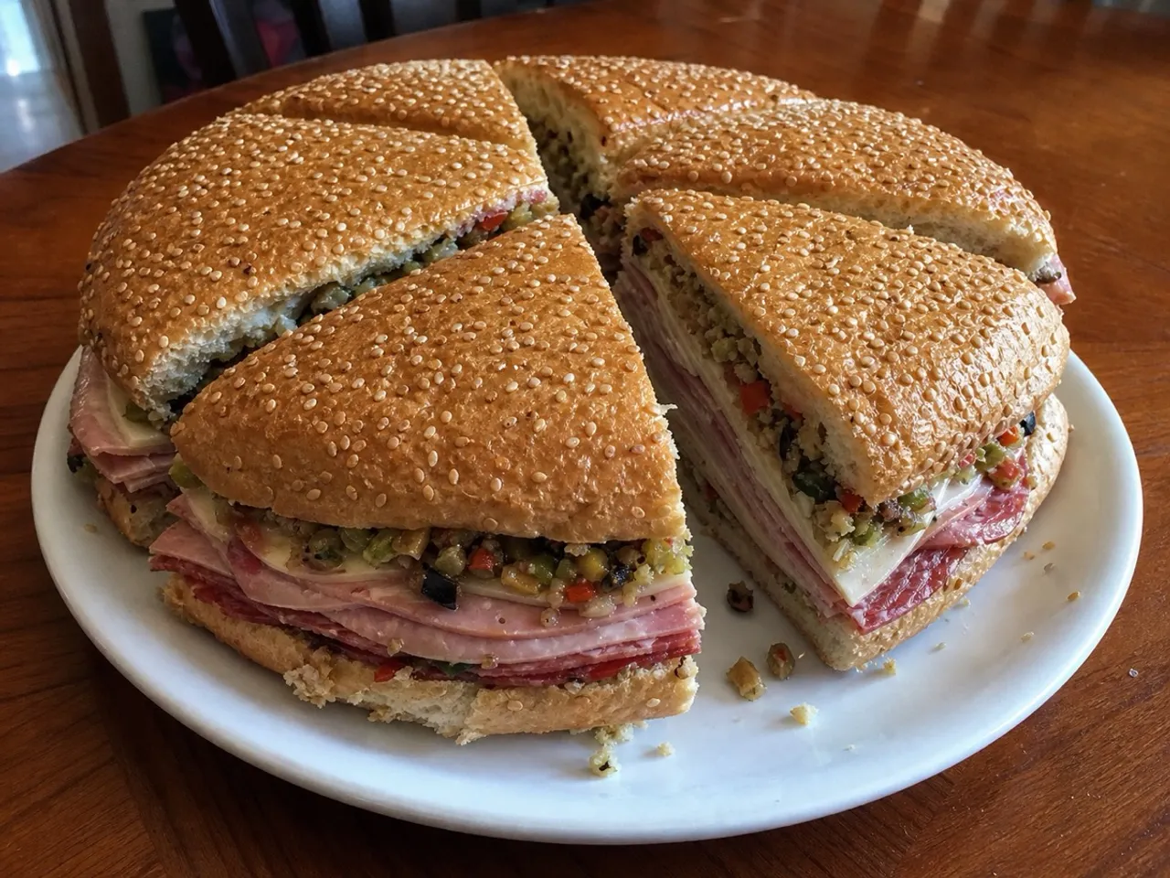 Muffuletta — served