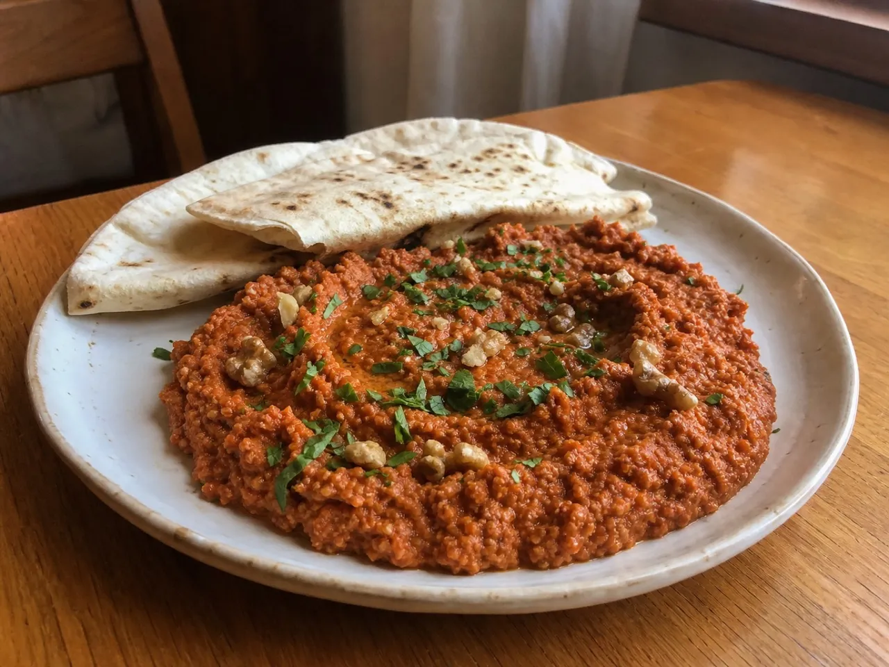 Muhammara — served