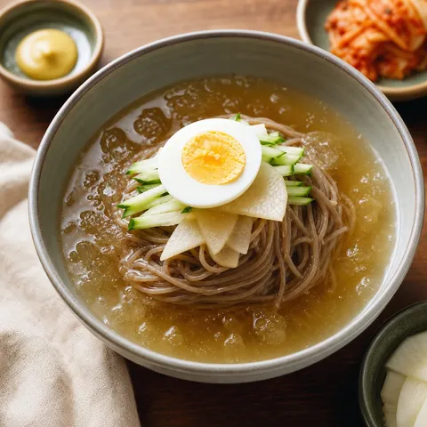 Mul Naengmyeon (Cold Noodle Soup) — Korean recipe