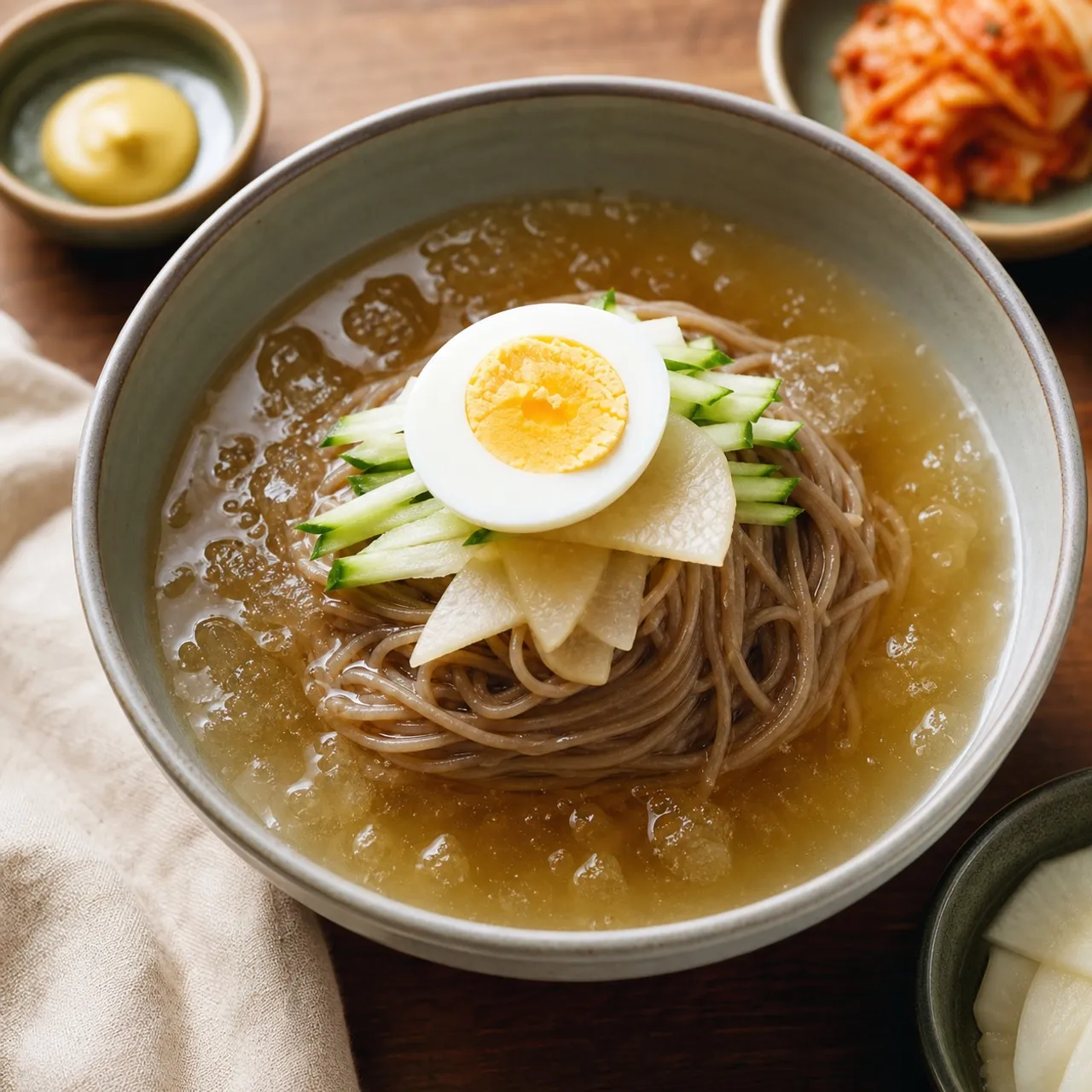 Mul Naengmyeon (Cold Noodle Soup) — Korean recipe