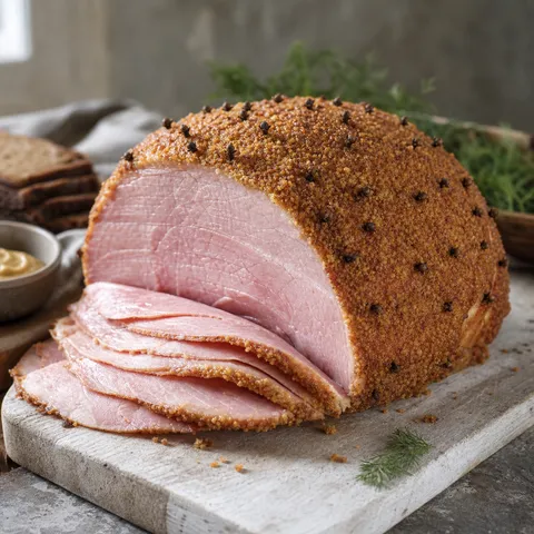 Mustard-Glazed Christmas Ham (Julskinka) — Nordic recipe