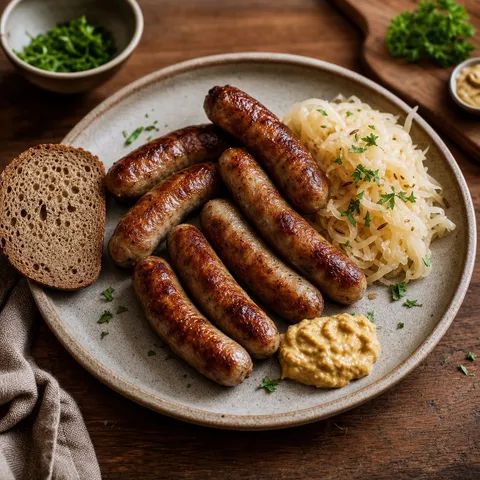 Nürnberger Rostbratwurst (Nuremberg Grilled Sausages) — German recipe