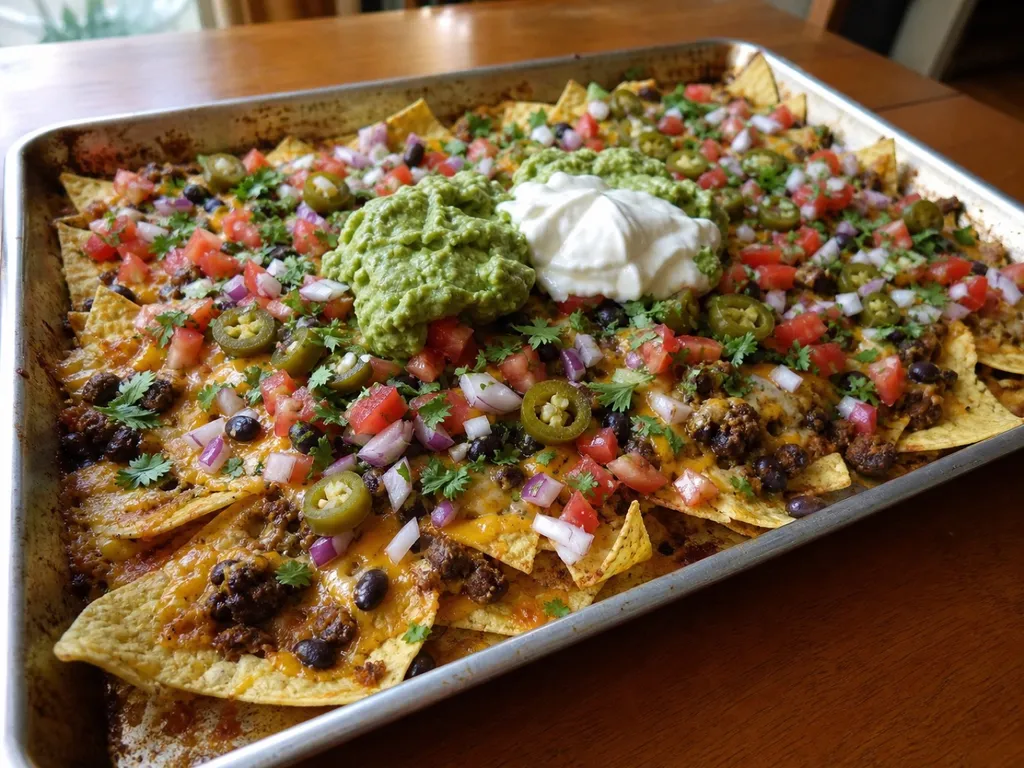 Nachos — plated and served