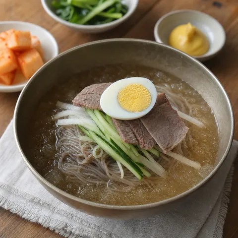 Naengmyeon (Cold Buckwheat Noodles) — Korean recipe