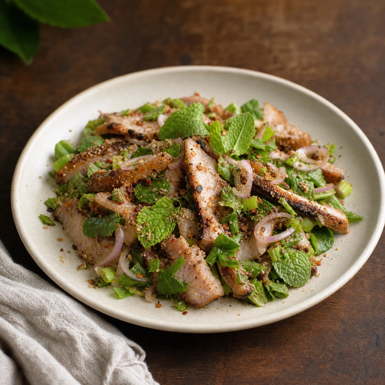 Nam Tok Moo — Thai recipe