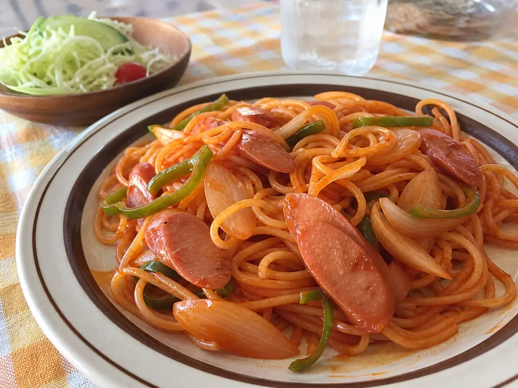 Napolitan — plated and served