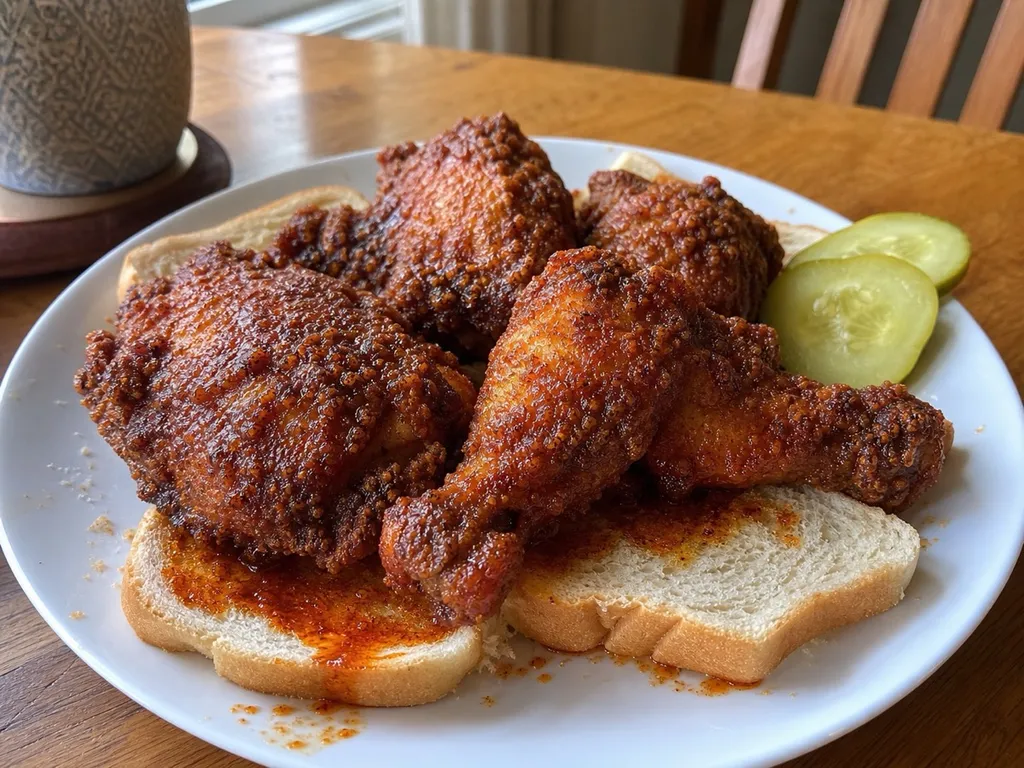 Nashville Hot Chicken — plated and served