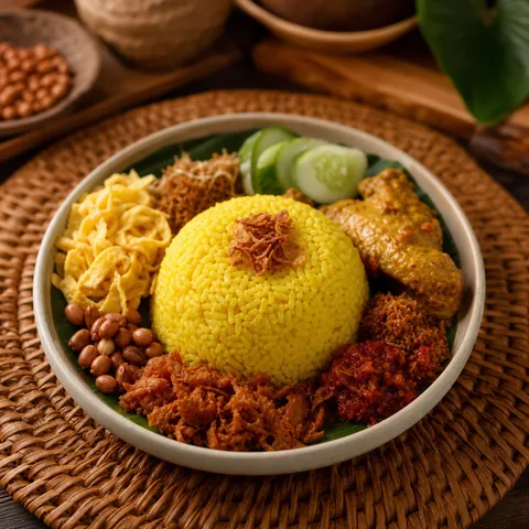 Nasi Kuning — Indonesian & Malaysian recipe