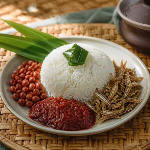Nasi Lemak — Indonesian & Malaysian recipe