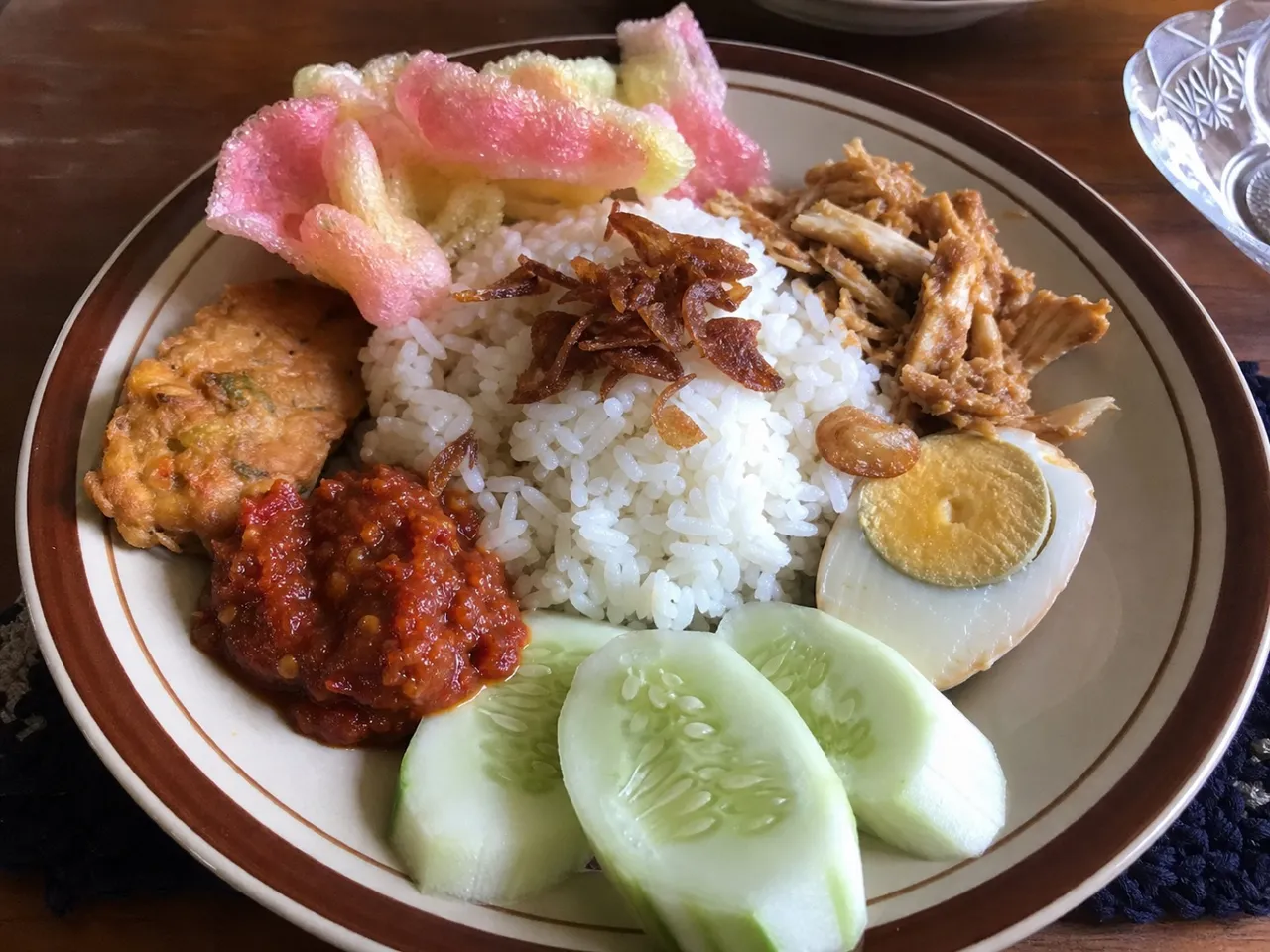 Nasi Uduk — served