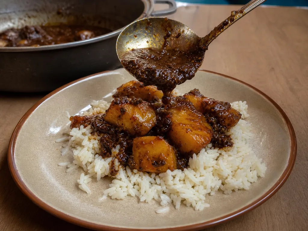 Ndizi Nyama — plated and served