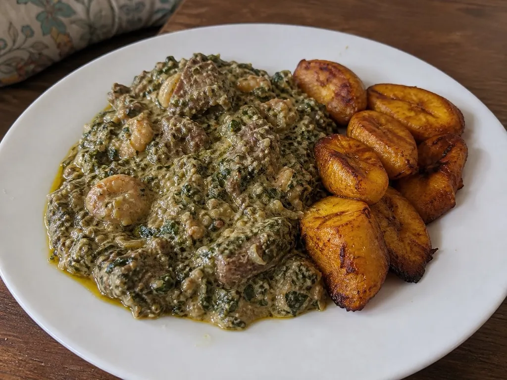 Ndole — plated and served