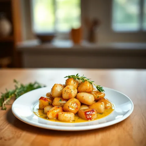 New Potatoes in Garlic Butter