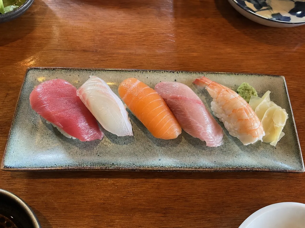 Nigiri Sushi — served