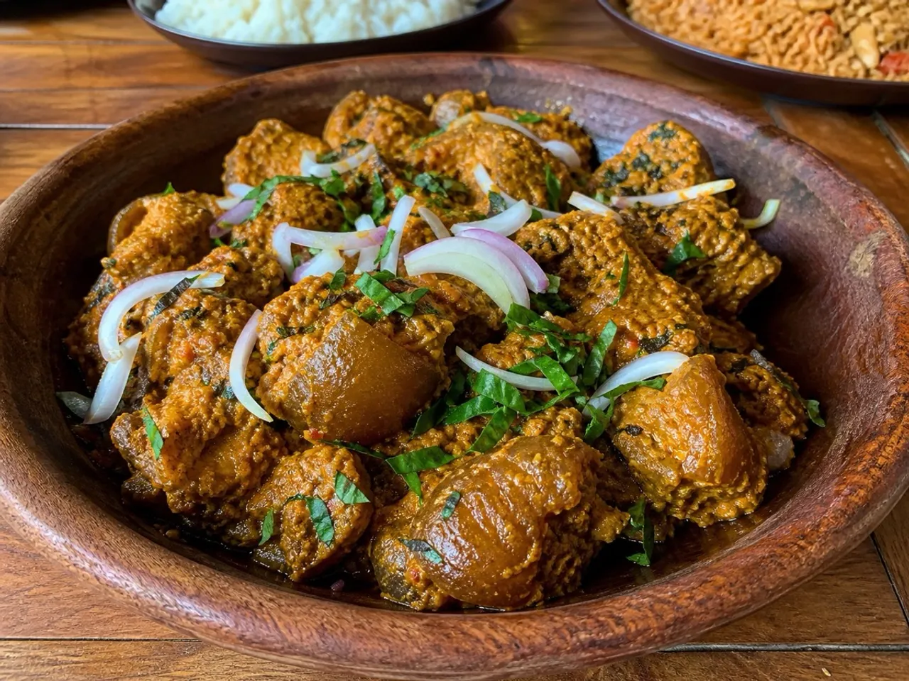 Nkwobi — served
